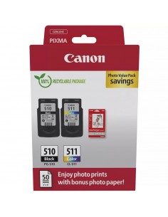 Cartucho canon pg - 510 - cl - 511 + papel fotografico