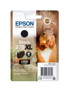 Cartucho tinta epson c13t37914010 singlepack negro 378xl claria photo hd ink ardilla