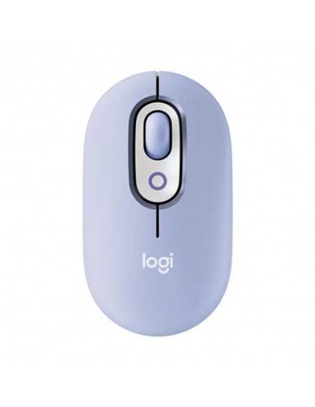 Raton inalambrico logitech pop mouse lila