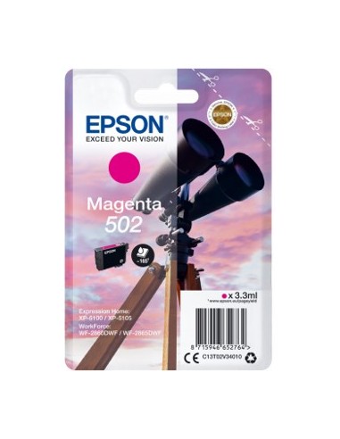 Cartucho tinta epson t02v340 502 magenta ink