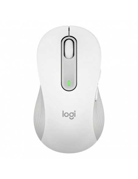 Mouse raton logitech m650 para zurdos optico wireless inalambrico blanco crudo