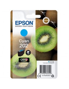 Cartucho tinta epson c13t02f24010 singlepack cian 202 claria premium ink xp - 6000 - xp - 6005 - kiwi