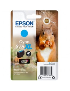 Cartucho tinta epson c13t37924010 singlepack cian 378xl claria photo hd ink ardilla