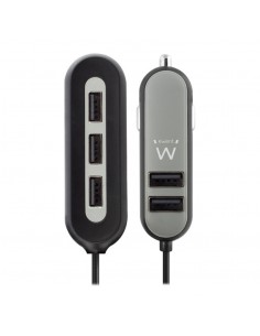 Cargador usb ewent para coche - 5 puertos - 54w