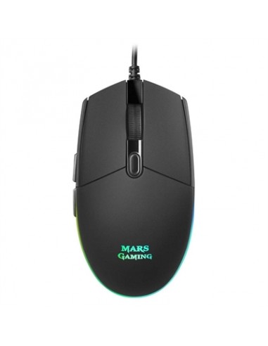 Mouse raton mars gaming mmg optico usb 6 botones 3200ppp rgb negro