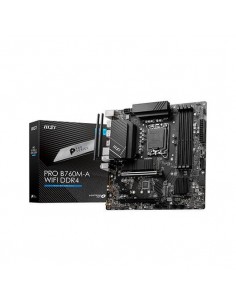 Placa base msi 1700 pro b760m - a wifi atx - 4x ddr4 - 4x sata 6gb - s - 8x usb 3.2 - 1x usb tipo c 911 - 7d99 - 001