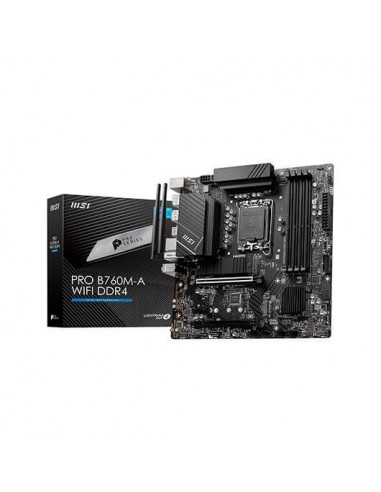 Placa base msi 1700 pro b760m - a wifi atx - 4x ddr4 - 4x sata 6gb - s - 8x usb 3.2 - 1x usb tipo c 911 - 7d99 - 001