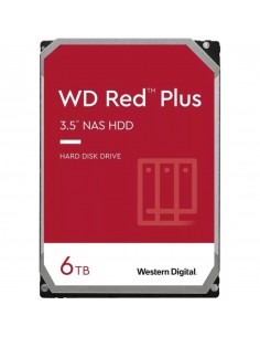 Disco duro interno hdd wd western digital nas red plus wd60efpx 6tb 6000gb 3.5 pulgadas sata3 5400rpm 256mb