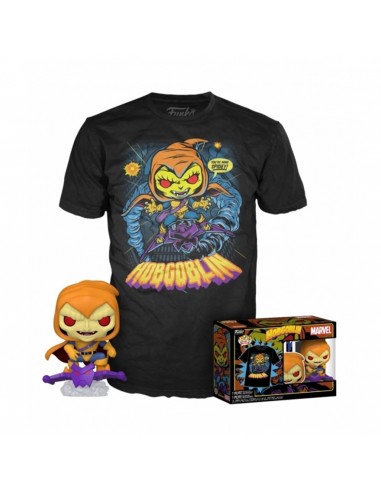 Funko pop marvel spiderman hobgoblin + camiseta exclusiva talla xl