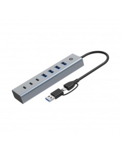 Hub usb 3.0 conceptronic hubbies20g 7 puertos usb - c a 3xusb - c 4xusb - a