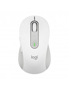 Mouse raton logitech m650 mediano optico wireless inalambrico blanco crudo