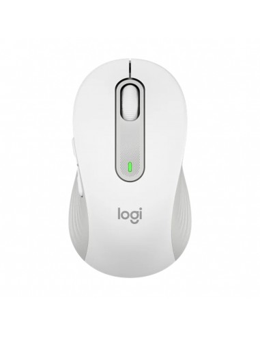 Mouse raton logitech m650 mediano optico wireless inalambrico blanco crudo