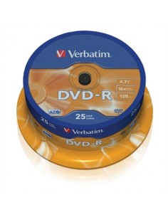 Verbatim dvd - r 4.7gb 16x tarrina 25uds
