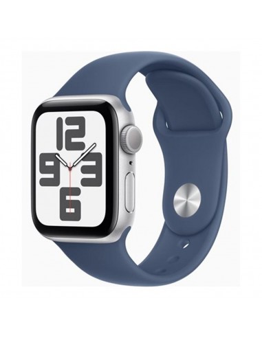 Reloj smartwatch apple watch se gps 40mm silver case denim sport band m - l