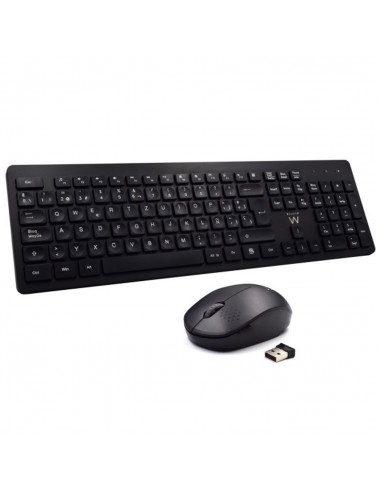 Teclado inalambrico multimedia ewent ew3256 + raton formato espaÃ±a