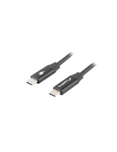 Cable usb lanberg 2.0 macho - usb tipo c macho quick charge 4.0 1.8m negro