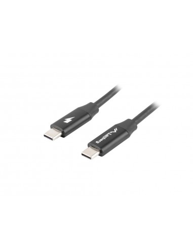 Cable usb lanberg 2.0 macho - usb tipo c macho quick charge 4.0 1.8m negro