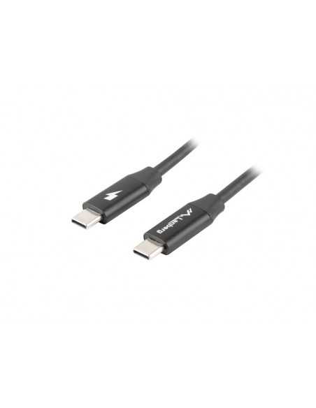 Cable usb lanberg 2.0 macho - usb tipo c macho quick charge 4.0 1.8m negro
