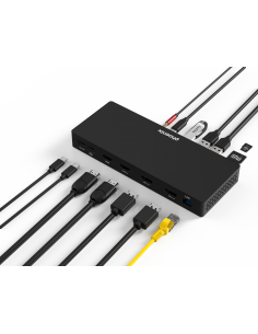 Hub phoenix tipo c docking statión 14 en 1 pd 100w para portátil