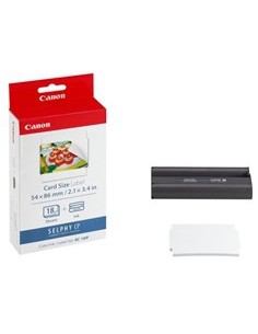 Papel foto canon selphy kc - 18if + tinta 18 adhesivos tarjeta credito series cp