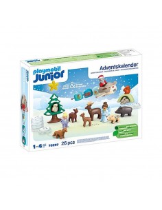 Playmobil junior: calendario de adviento navidad en la nieve
