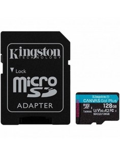 Tarjeta memoria micro sdxc 128gb kingston canvas go uhs - i cl10 r: 170mb - s w:90mb - s