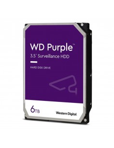 Disco duro interno hdd wd western digital purple wd64purz 6tb 3.5 pulgadas sata 6gb - s 5400rpm 256mb