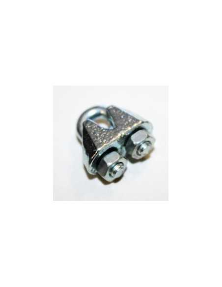 Sujeta cables recto galvanizado din - 741 3 mm.