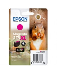 Cartucho tinta epson c13t37934010 singlepack magenta 378xl claria photo hd ink ardilla