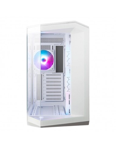 Caja ordenador gaming msi mag pano 100r pz atx rgb cristal templado blanco