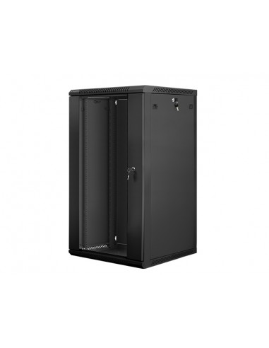 Armario rack lanberg 22u 600x600x1082 auto ensamblado 19 pulgadas hasta 60 kg negro