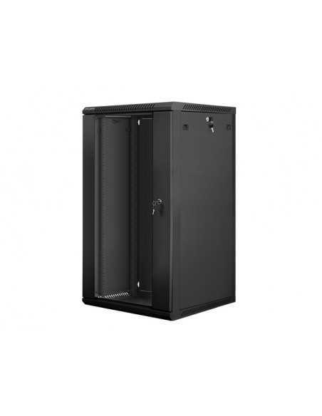 Armario rack lanberg 22u 600x600x1082 auto ensamblado 19 pulgadas hasta 60 kg negro