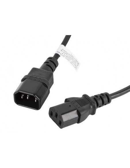 Cable alargador lanberg alimentacion cpu iec320 c13 h - iec320 c14 m 1.8m