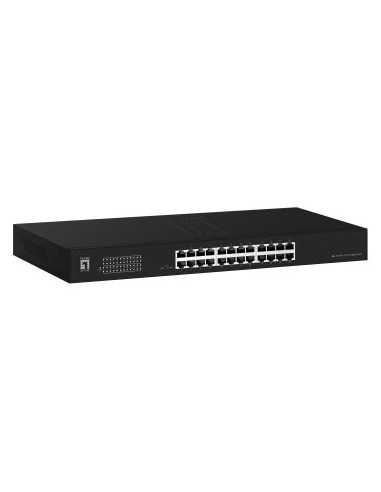 Switch no gestionable level one geu - 2431 24 puertos gigabit rack 19 pulgadas