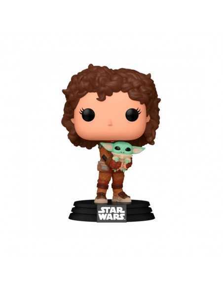 Funko pop mandalorian peli motto con grogu 76552