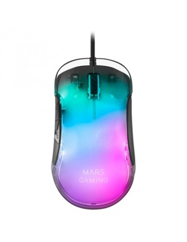 Mouse raton mars gaming mmglow optico usb 7 botones 12800ppp rgb