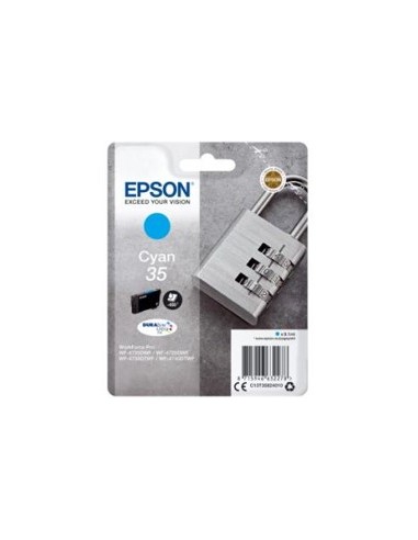 Cartucho tinta epson c13t35824010 cian durabrite ultra ink 35 - 650 paginas candado