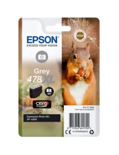 Cartucho tinta epson c13t04f64010 singlepack gris 478xl claria photo hd ink