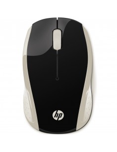 Mouse raton hp wireless inalambrico 200 negro - oro