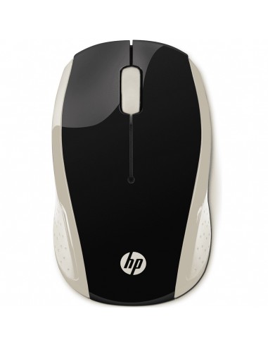 Mouse raton hp wireless inalambrico 200 negro - oro