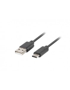 Cable usb lanberg 3.1 macho - usb tipo c macho 1m negro