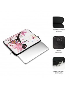 Funda subblim trendy sleeve para portatil 13.3 pulgadas - 14 pulgadas neo hada