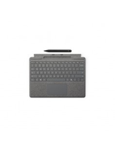 Teclado microsoft surface type + pen para surface pro10 plata