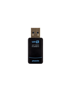 Phoenix nano adaptador usb receptor red inalámbrico 1300mbps dual band