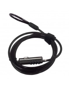 Cable de seguridad ewent para portatil - combinacion 4 digitos 1.8m