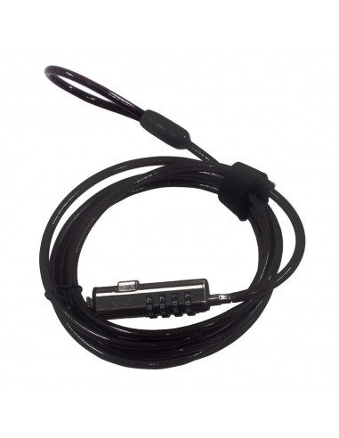 Cable de seguridad ewent para portatil - combinacion 4 digitos 1.8m