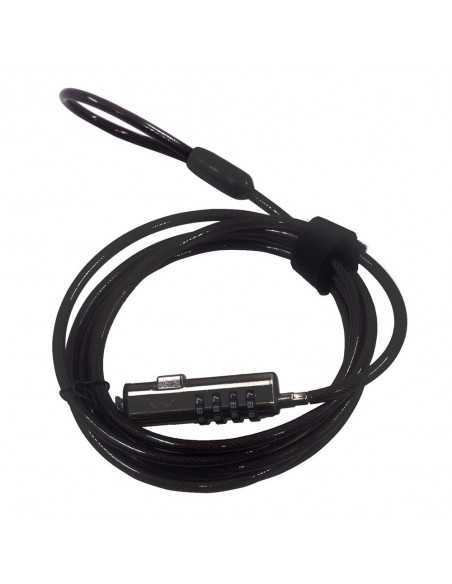 Cable de seguridad ewent para portatil - combinacion 4 digitos 1.8m