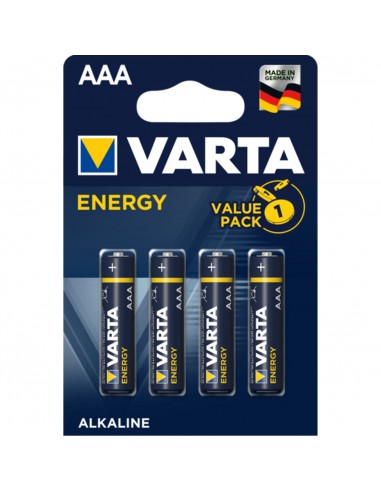 Blister pilas varta alcalinas energy lr03 aaa - 4 pilas