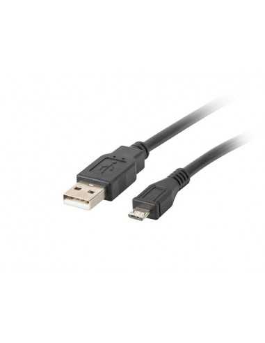 Cable usb lanberg 2.0 macho - micro usb macho 1.8 m negro