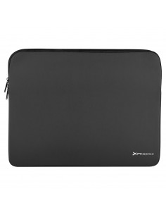 Funda de neopreno phoenix para tablet o portátil 14 pulgadas interior terciopelo negra